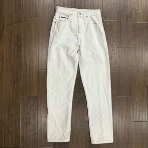 Calvin Klein 100% Cotton White Jeans